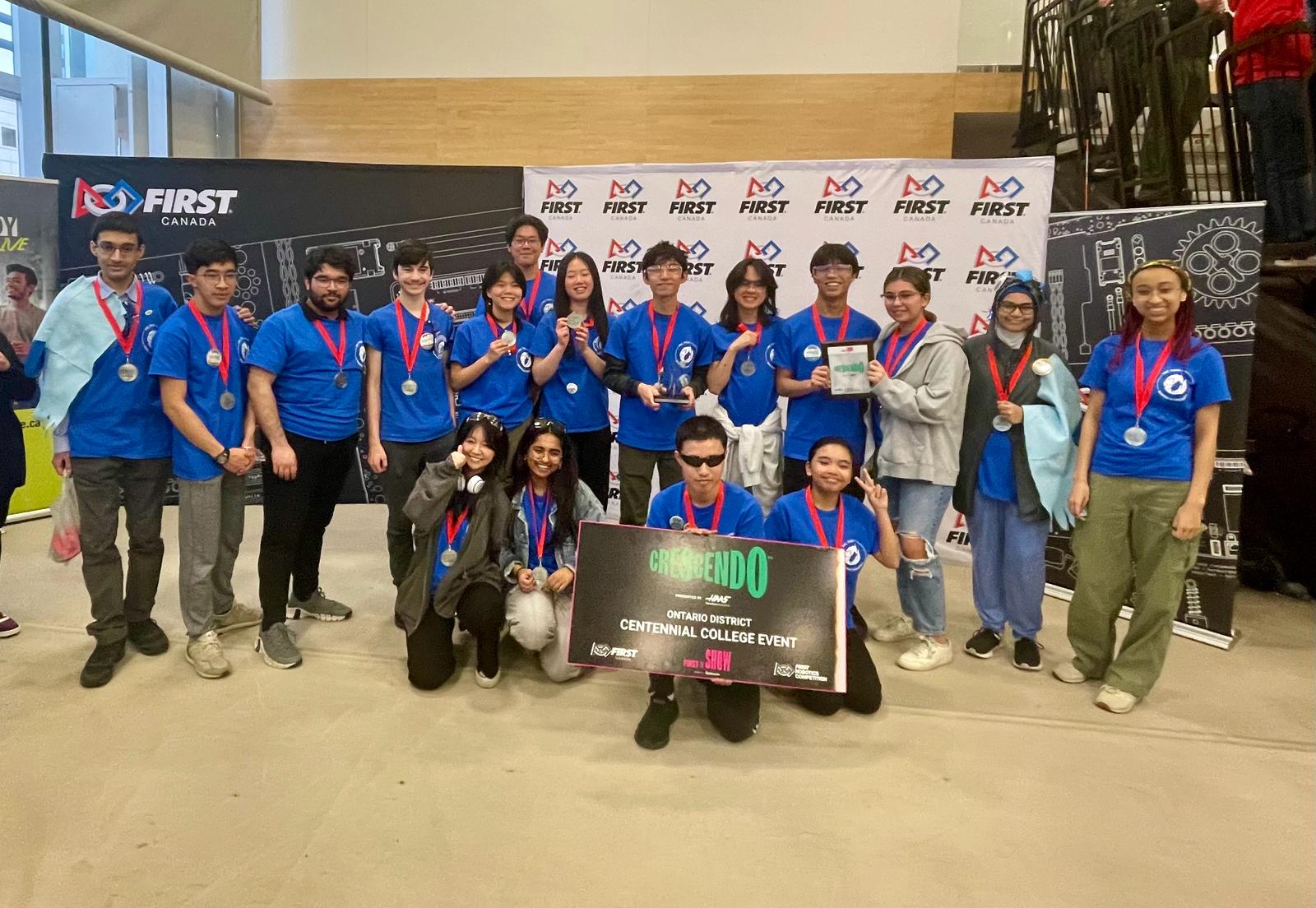 Our victory at the Centennial College 2024 event.